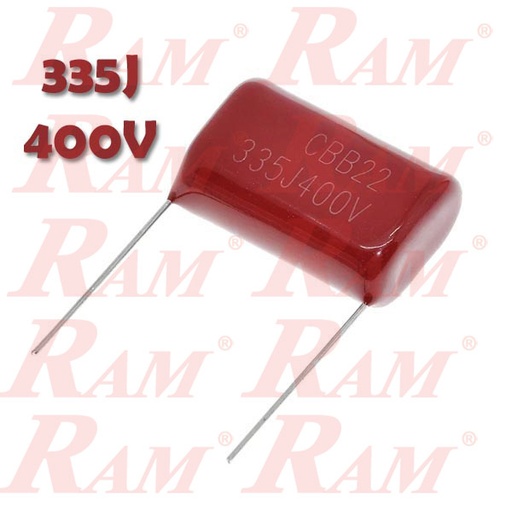 [C.400V335J] 335J-400V Polypropylene Film Capacitor 3.3uF 400V