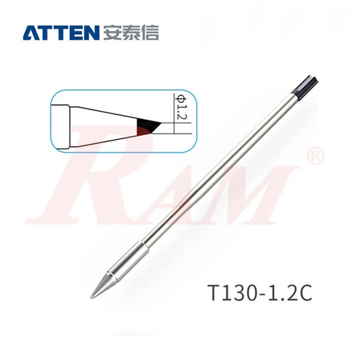 [ATTEN.HEATER.T130-1.2C] ATTEN® Integrated Heater 130W & Tip T130-1.2C هيتر مع سن 130 واط خاص بمحطة اللحام ماركة اتين