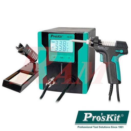 [SS331.DESOLDERING.GUN] Pro'sKit® SS-331 ESD Desoldering Station شفاط محطة اوتوماتيك كهربائي متغير الحرارة ماركة بروزكيت