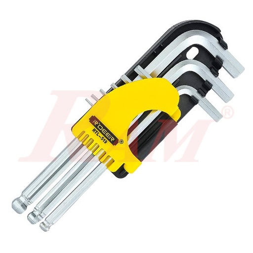 [RTL519.HEX.KEY] RTL-519 Hex Key Metric Set - 9 Pieces in mm طقم الانكية سدادسي مقاسات بالملي متر 9 قطع
