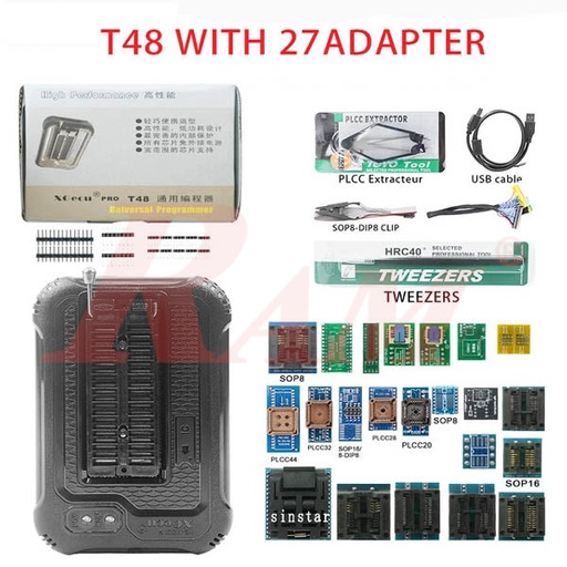 [PROG.T48.27SET] Programmer With 27 Accessories XGecu T48 (TL866II-3G)