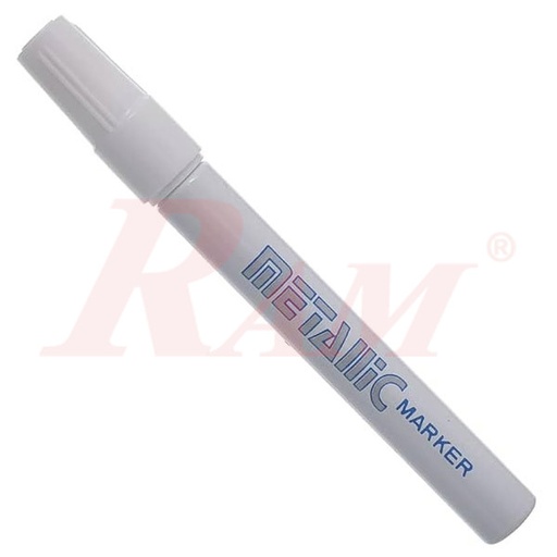 [PEN.METALLIC.DOKO.WHITE] Permanent Metallic Marker Medium Point Writes On PCB or Any Surface - White