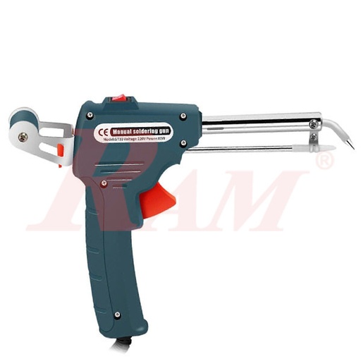 [GT10.GUN.SOLDERING.IRON] GT10-60W Soldering Iron Gun Shape With Solder Wire Feeding ماكوة لحام شكل مسدس بتغذية قصدير بقدرة 60 وات