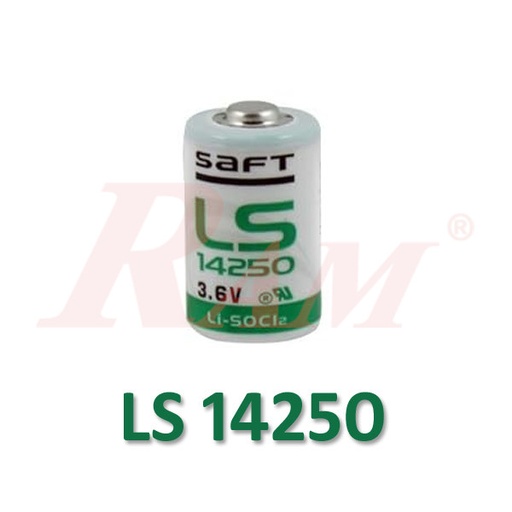 [BATTERY.SAFT.LS14250] Saft LS-14250 Lithium Battery 3.6V (Li-SOCI2) بطارية ليثيوم 3.6V سافت – LS-14250