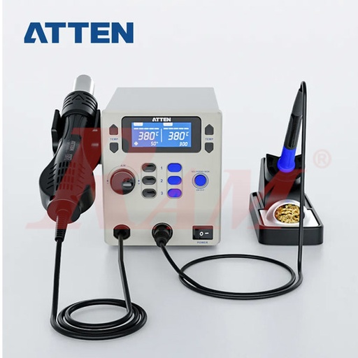 [ATTEN.ST8802.2IN.1] ATTEN® ST-8802 2 in 1 Hot Air Rework Station محطة لحام وإعادة عمل هوت إير 2 في 1 ماركة أتين