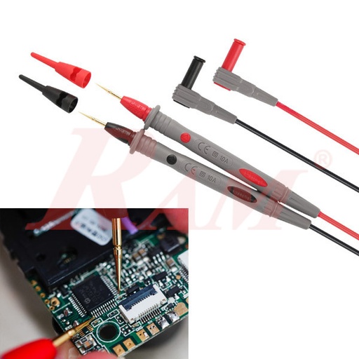 [PROB.AVO.UTL90] UT-L90 Multimeter Leads Test Probe With Extra-Fine Tip  UNI-T CAT II 1000V/10A