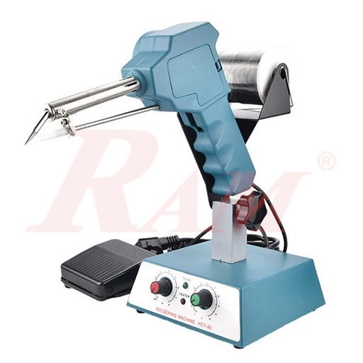 [HCT80.AUTO.SOLDERING] HCT-80 Automatic Tin Feeding Soldering Iron 80W - With Foot Pedal ماكوة لحام بتغذية قصدير أوتوماتيك 80 وات مع بدال قدم