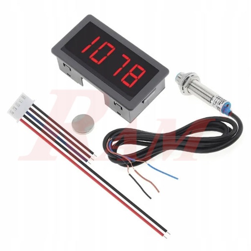 [PANEL.TACHOMETER.CF5135C.Z] High Precision Digital Frequency Tachometer Panel With Hall Sensor CF5135C-Z لوحة عداد سرعة وتردد رقمي عالي الدقة مع حساس مغناطيسي للسرعات