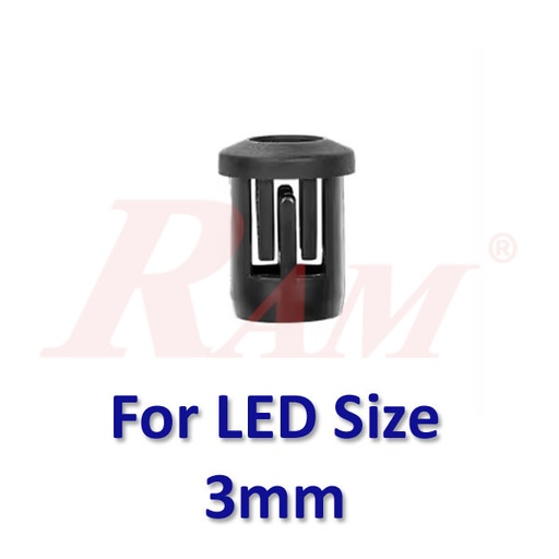 [COVER.LED.PLASTIC.3MM] LED 3mm Plastic Cover - LED Bezel Holder  جراب ليد بلاستيك 3 ملم
