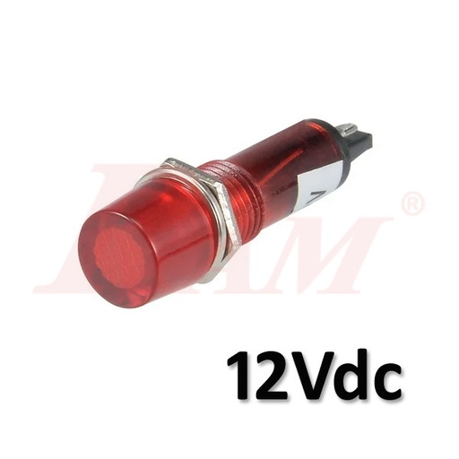 [XD10-3.12VDC.RED] XD10-3 DC12V RED Small LED Signal Indicator Light 10mm