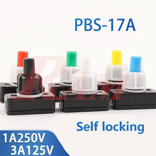 Switch On/Off PBS-17A 10mm - Self Locking