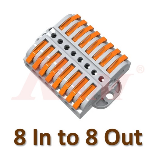 [WAGO.LT223.8] WAGO LT-223-8 - 8 in 8 out Stationary Type Universal Compact Wire Wiring Connector