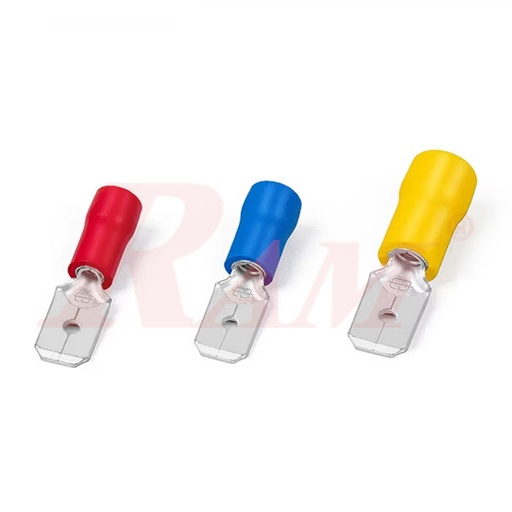 MDD5.5-250 Insulated 6.3mm Male Blade Electrical Crimp Terminal Connector