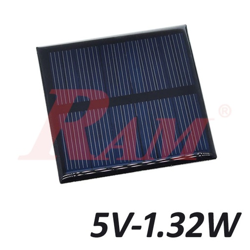 [SC.5V.100X82] Mini Solar Panel 1.32 Watt 5V/230mA  خلية شمسية قدرة 1.32 واط خرج 5 فولت 230 ملي امبير