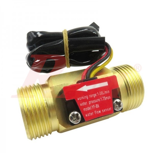 [SEN.YFB6.WATER.FLOW] YF-B6 G3/4" Water Flow Meter Sensor Copper