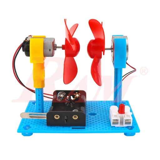 [KIT.DIY.WIND.FAN.GENERATOR] DIY Wind Power Turbine Generator System DC Motor - Science Toy