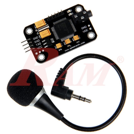 [KIT.VR.GEEETECH] Arduino Voice Recognition Module - Speak Recognition, from Geeetech (UART)