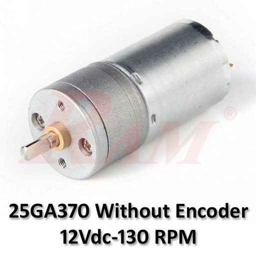 [DC.JGA25-370-12V.128RPM] Without Encoder 25GA370 DC Geared Motor 12Vdc 128 rpm