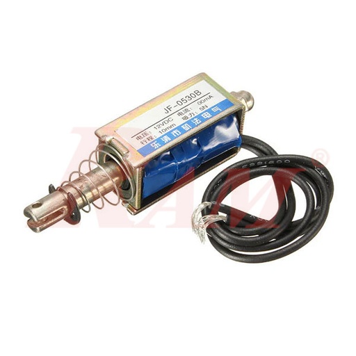 [SOLENOID.JF0530B.12VDC] JF-0530B DC12V Push-Pull Action Type Electric Linear Solenoid Electromagnetic Lock