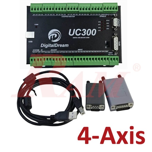 [KIT.UC300.4.AXIS] UC300 MACH3 USB 4-Axis CNC Controller
