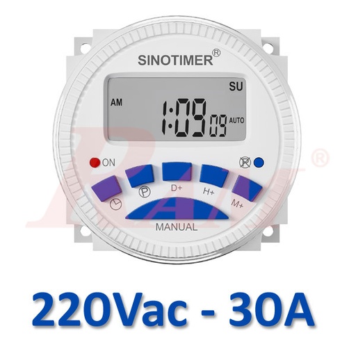 [CN109A.220VAC.30A.TIMER] CN109A-2/30A 220Vac Timer Switch