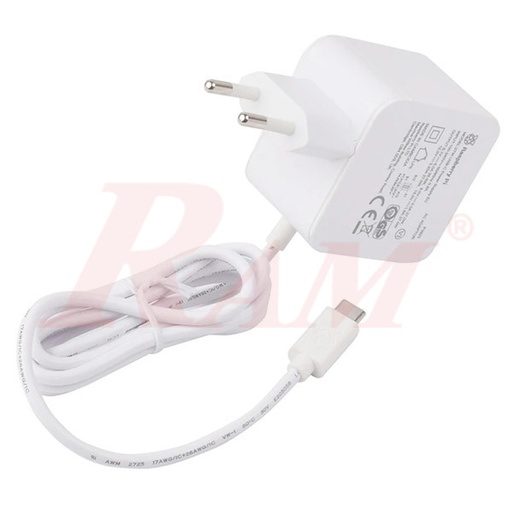[RPI5.ADAPTOR.27W] Raspberry Pi 5 - 27W USB-C Power Supply مزود طاقة USB-C بقدرة 27 وات لبورد Raspberry Pi 5 اصلي