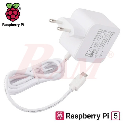 [RPI5.ADAPTOR.27W] Raspberry Pi 5 - 27W USB-C Power Supply