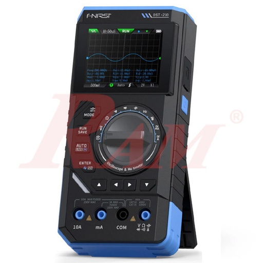 [AVO.DST210.3IN1.FNIRSI] FNIRSI® DST-210 Handheld 3-IN-1 Multimeter Oscilloscope 10MHz & Signal Generator جهاز افوميتر اوسلسكوب محمول 3 في 1: ملتيميتر + اوسلسكوب 10 ميجاهرتز + مولد إشارة