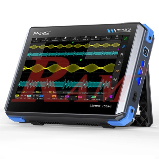 [AVO.DPOS350P.FNIRSI] FNIRSI® DPOS350P 4-IN-1 350MHz 1GS/S Tablet Oscilloscope Signal Generator Spectrum Analyzer Frequency Response Analyzer جهاز تابلت 4 في 1: أوسيلوسكوب 350 ميجاهرتز + مولد إشارة + محلل طيف + محلل استجابة ترددية